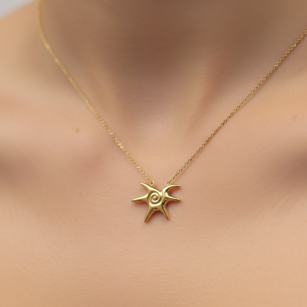 KARIGAAR Celestial Star Pendant – Modern Minimal Jewellery