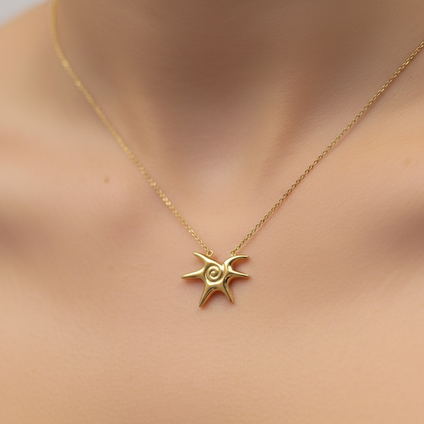 KARIGAAR Celestial Star Pendant – Modern Minimal Jewellery